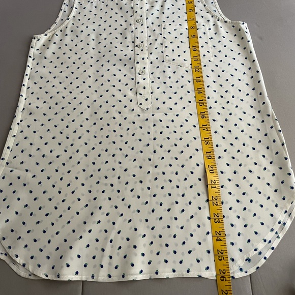 FOSSIL Silk Polka Dot Top - Picture 7 of 7
